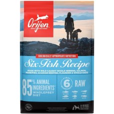 Orijen Six Fish 6 рыб корм для собак на основе рыбы 6 кг (18360)